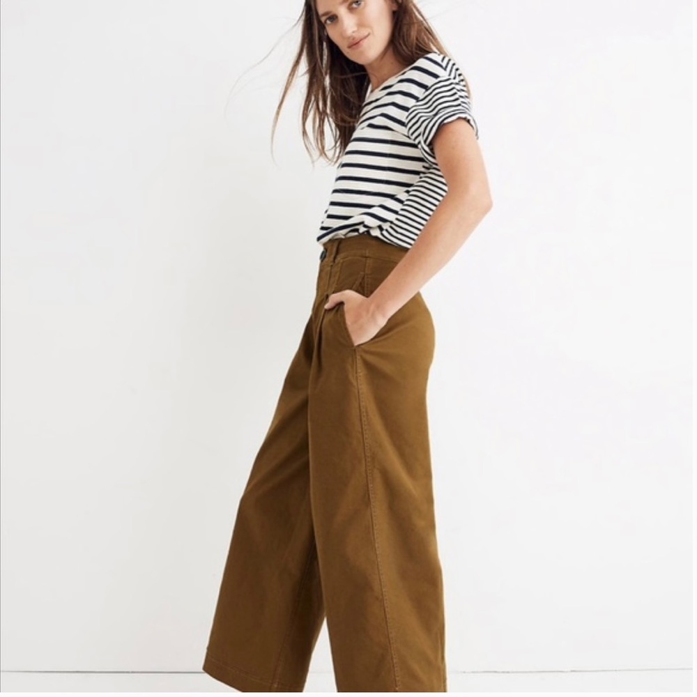 Madewell petite wide leg pants